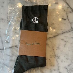 MOPQ Olive Crew Socks